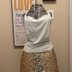 Elegant White Women's Crop Top